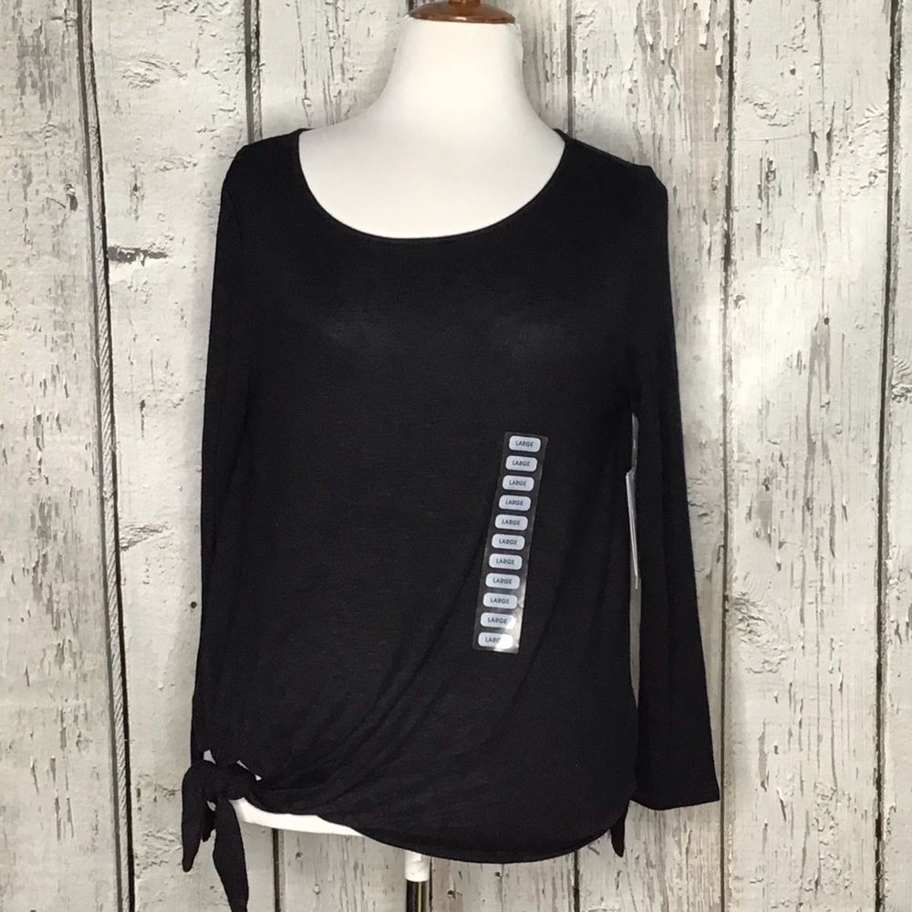 Zeroxposur side knotted pullover top NWT - Picture 2 of 7